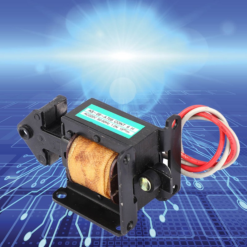 AS-05 A AC Push Pull Solenoid Electromagnet 220VAC 1N 15mm