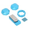 Aluminum Cue Chalk Holder Clip Octagon Universal 3 Layers Billiard
