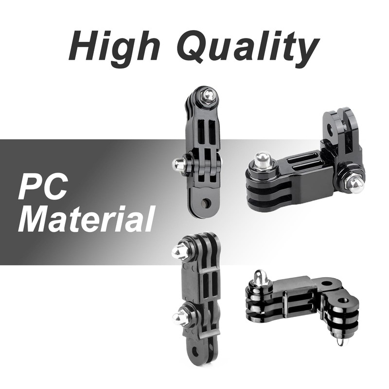 3-Way Adjustable Extension Pivot Arm Adapter Kit for GoPro Hero