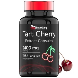 Tart Cherry Capsules (2400 MG - 120 Count) | from Montmorency Cherry Extract | Provides Antioxidants, Anthocyanins, & Phytonutrients | Tart Cherry for Sleep and More! | Non-GMO, Made in The USA!