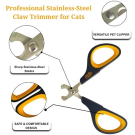 Aristopets Cat Nail Clippers – Professional Stainless-Steel Claw Trimmer for Cats, Kittens, Hamsters, Rabbits, Birds & Small Animals – Sharp, Safe, Easy-to-Use Pet Nail Cutter