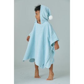 Konny Baby Food Towel, Oeko-Tex Certified, Cold Protection, Soft, Absorbent, Bath Towel, Bath, Pool, Bathing, Hooded, Bath Poncho, Fluffy, Babies 0 to 3 Years Old (Mint, Small)