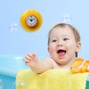VIFERR Mini Wall Clock Suction Cup Waterproof Round Wall Clock