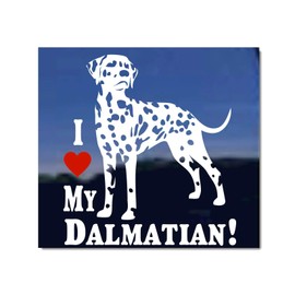 I Love My Dalmatian | NickerStickers® Vinyl Dog Window Decal Sticker