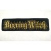 Burning Witch BACK Patch Embroidered Black Metal Sludge Doom Thorr's