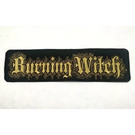 Burning Witch BACK Patch Embroidered Black Metal Sludge Doom Thorr's Hammer