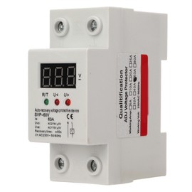 Auto Recovery Voltage Protectve Device  Single Phase LED Digital Display Over Under Voltage Protector