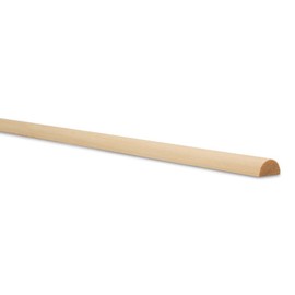 Split Wood Dowel Rods 12-inch x 1/2-inch, Pack of 50 Unfinished Fluted Molding Trim for DIY & Dowel Feature Wall, by Woodpeckers