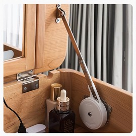 2PCS Soft Close Cabinet Hinge, Lid Support Hinge, Slow Close Toy Box Hinge, Lid Support for Upward Top-Opening Flap Doors, Hydraulic Dampening Hinge