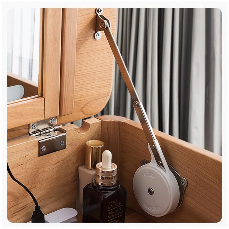 2PCS Soft Close Cabinet Hinge, Lid Support Hinge, Slow Close