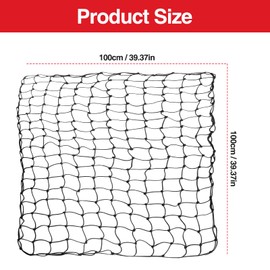 100 x 100cm Football Soccer Net, Rebounder Replacement Net Practise Football Training Replacement Net, Replacement Goal Nets for Goals with Trapezoidal Sides (Net Only)