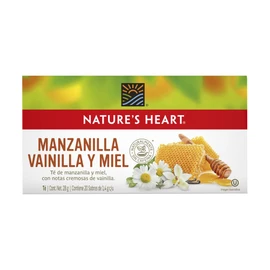 Té Nature's Heart Manzanilla, Vainilla y Miel