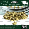 Speedline Automotive 20 x Gold Plastic Wheel Rivets Nuts Rim