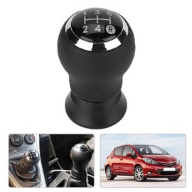 Gear Knob ABS + PU Car Modification 5-Speed Gear Knob Head for Toyota Yaris 2005-2010