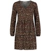 Sublevel Women's Spring and Summer Floral Long Sleeve Floral Dress,