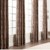 Chanasya Premium Damask Pattern Luxury Brown Curtains - 63 Inch