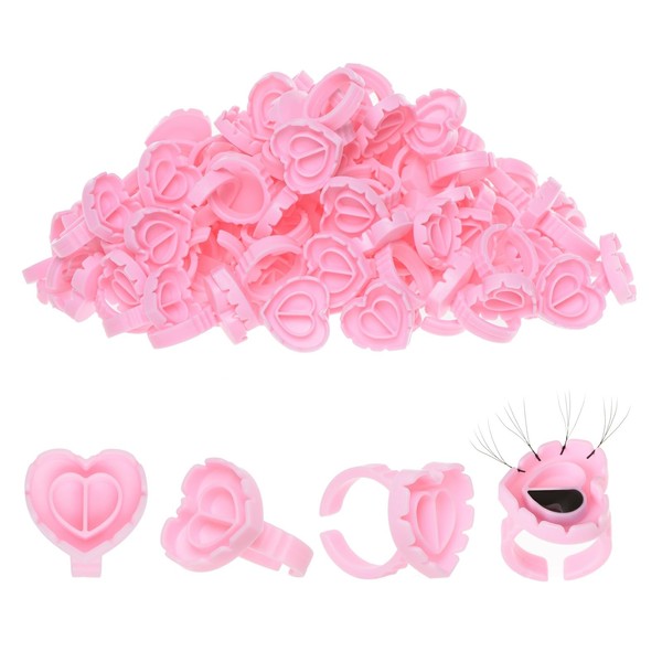 POCMKO 300PCS Glue Rings for Lash Extension Supplies, Lash Glue