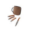 GSI Outdoors Rakau Folding Steak Knives Set for Camping, Traveling,
