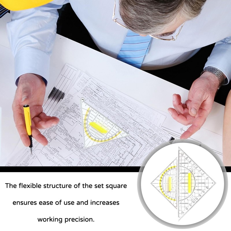 Set Square with Handle, Set Square Large and Small, 20