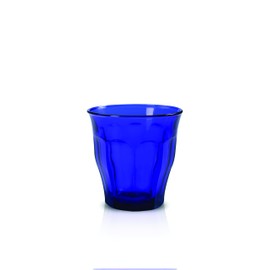 Duralex Picardie Panaché 1027FB06A111 Tumbler, Water Glass, Juice Glass, 250 ml, Glass, Blue, Pack of 6, 8.75oz (1027FB06/6)