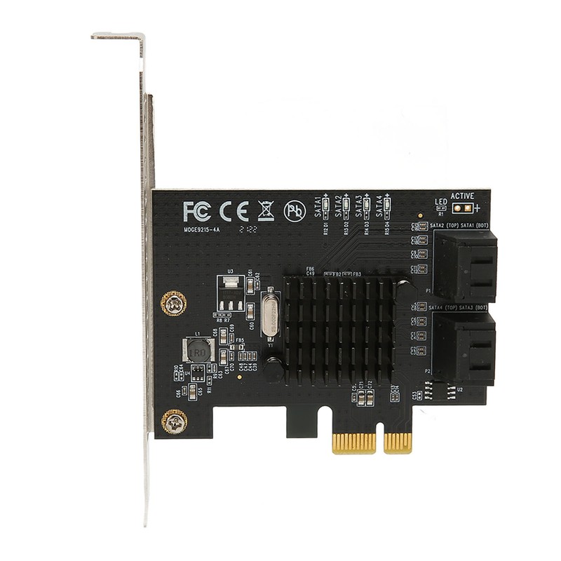 PCI E to SATA3.0 Ports Expansion Card 6Gbps 4 SATA3.0