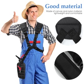 Winomo Double Shoulder Belt Strap for Brush Cutters Brushcutter Strimmer