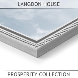 Langdon House - 4x6 Picture Frames - Silver, 6 Pack - Contemporary Frame Set - Wall Mount or Table Top - Prosperity Collection