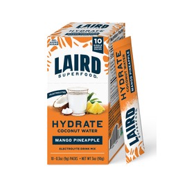 LAIRD SUPERFOOD Pineapple Mango Hydrate Coconut Water 10ct, 0.3 OZ