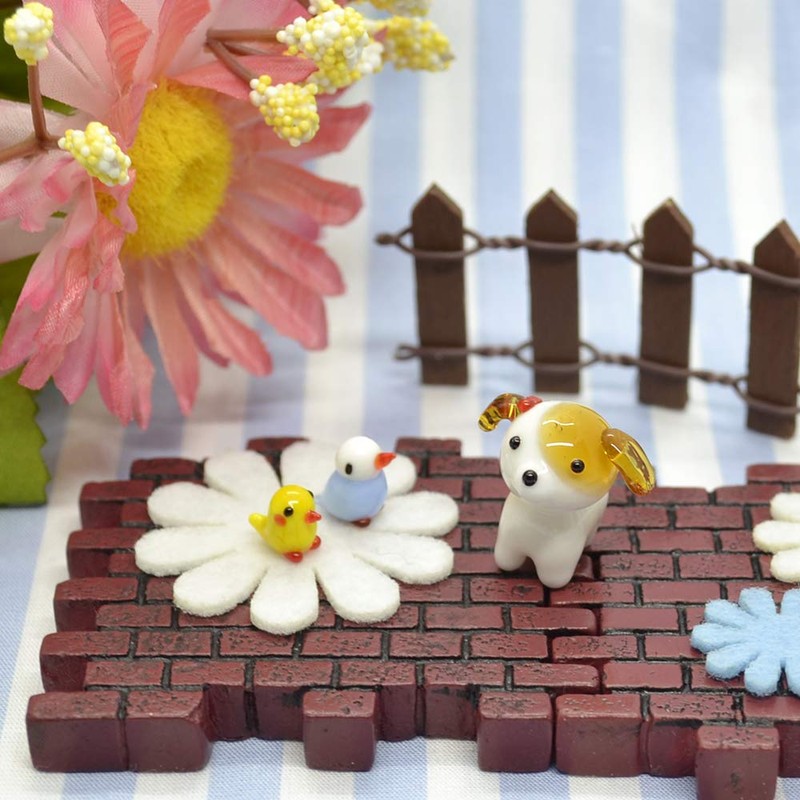 cute dog handmade glassware shih tu