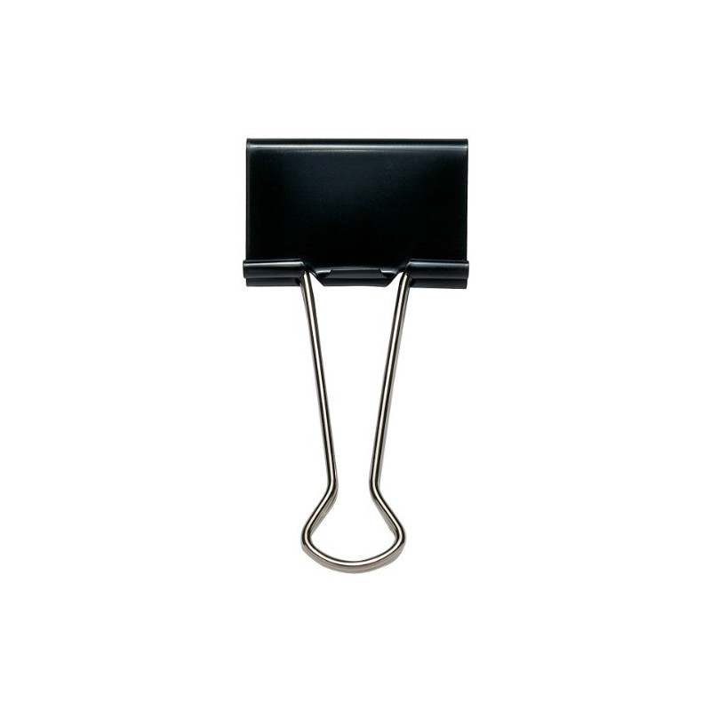 Rapesco 19mm Foldback Clip - Black (Pack of 10, 10