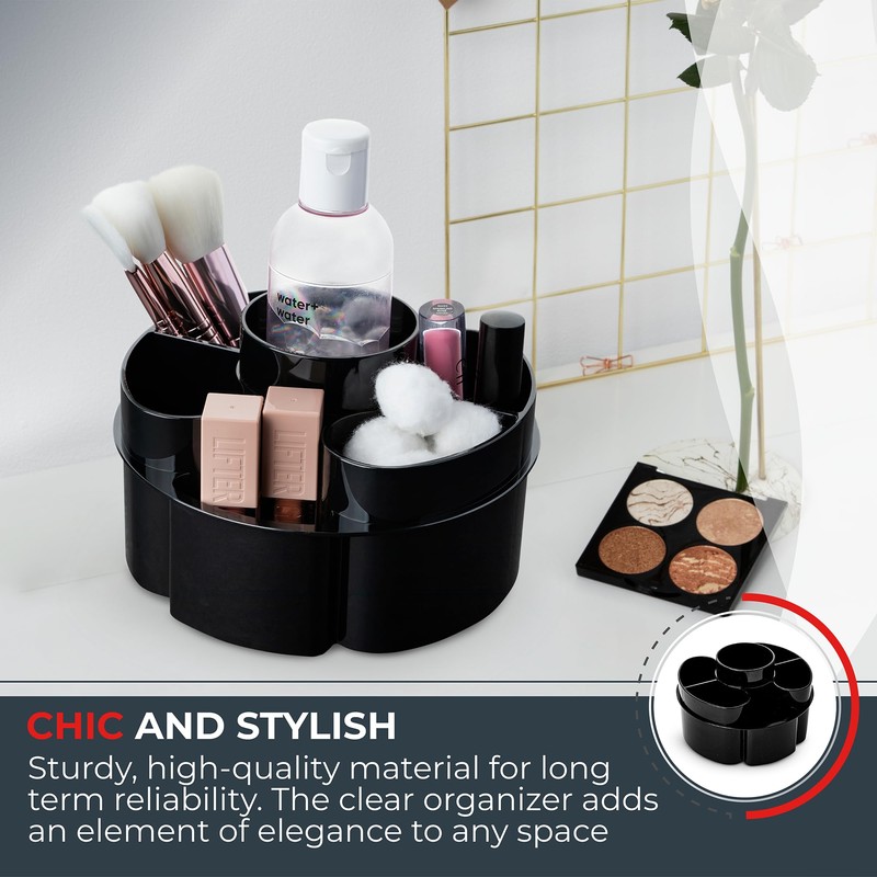 Masirs Small Rotating Makeup Organizer - A Mini Yet Spacious