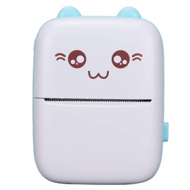 Luqeeg Inkless Label Printer, Portable Mini Thermal Printer with 200DPI High Hesolution, Bluetooth Label Printer for Shipping Packages, Sticker Maker Machine for Work Plans, Notes, Memos(Blue)