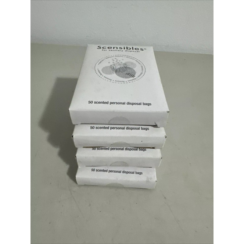 SCENSIBLES (4 PACK) 200 Bags Total Scented Personal Hygiene Disposal