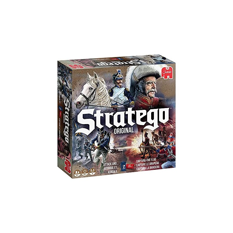 Jumbo, Stratego - Original, Strategy Board Game, 2 Players, Ages