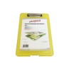 Janrax A4 Yellow Clipboard Box File - Storage Filing Case
