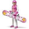 Bruder Snowboarder Woman with Accessories