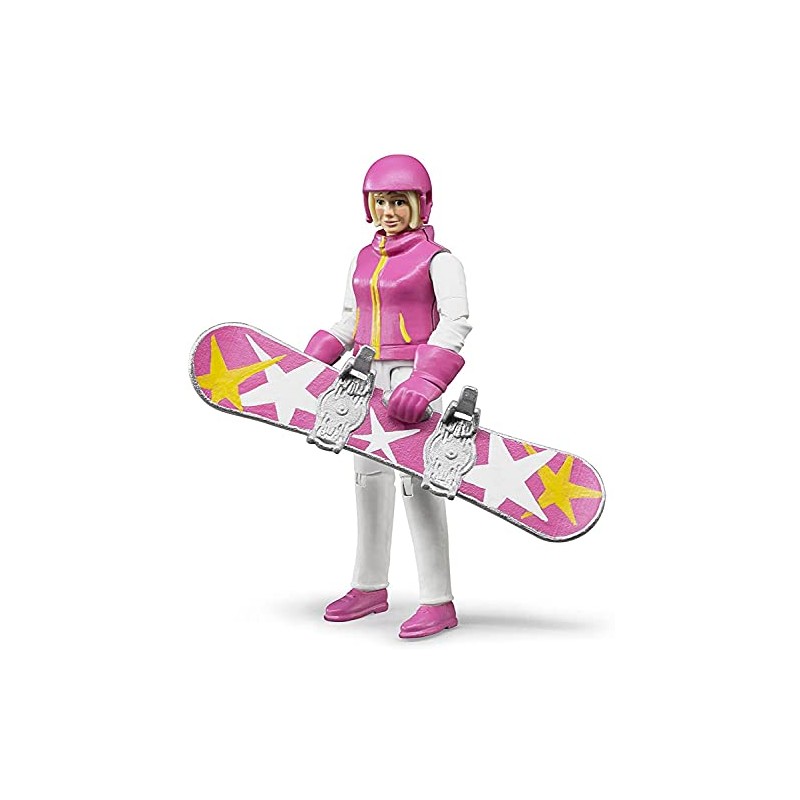 Bruder Snowboarder Woman with Accessories