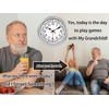 JENLYSTIME 12 Inch Retro Wall Clock,Classic Day of The Week