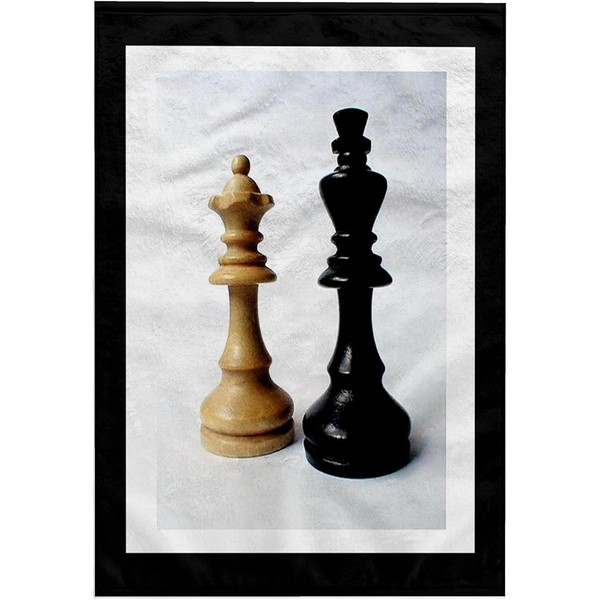 3dRose King n Queen of Chess Towel, 15" x 22"