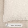 JoraLion 20x54 inch Neutral Boucle Body Pillow Cover, Cream White