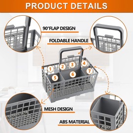 ALINK Universal Dishwasher Cutlery Basket 24 x 13.5 cm for Bosch 00093046 Suitable for Many Standard Dishwashers such as Bauknecht Siemens Gorenje AEG Privileg Robust Design for Clean Cutlery