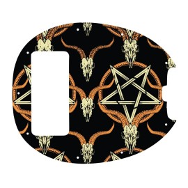 WD Music Man 5 String StingRay 5 Classic Bass goat skull & pentagram