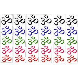 30 Premium Ohm Temporary Tattoos, Aum Om