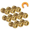 PROCURU 1/2-Inch PushFit Combo Kit - 1/2" PushFit Couplings (10
