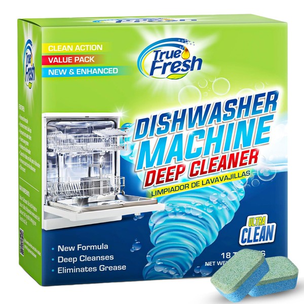 True Fresh True Fresh Dishwasher Cleaner & Deodorizer Tablets 18-Pack,