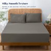 Cooling Fitted Sheet Set Queen Size, Q-Max>0.4, Charcoal Grey