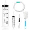 Large Syringe 200 ml Plastic Syringe Reusable Liquid Syringe with
