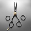 LEFT HANDED Razor Sharp Mustache & Beard Scissors - 5.5"