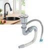 Stainless Steel Sink Drain Assembly with Cage S Bend Hose