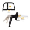 QZATACAEN L-Handle Lock kit Shed Door Locks with Samed Keys